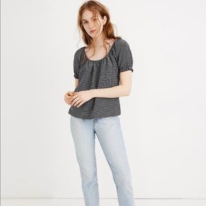 NWT Madewell Texture & Thread Peasant Top